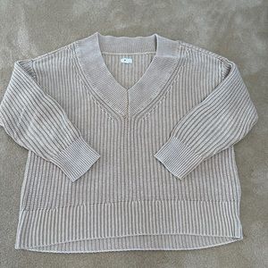 Aerie Ribbed Cotton Sweater